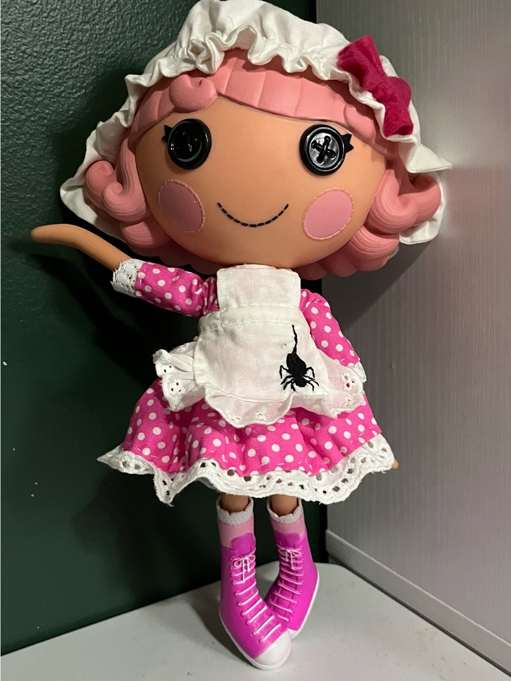 Lalaloopsy custom tuffet miss muffet complete with outfit🕷️🕷️🕸️🕸️